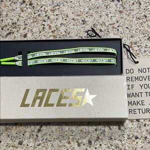 Golden goose Green Laces with White Accents